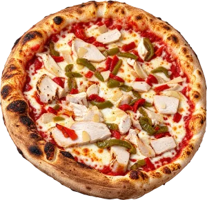 Pizza Poulet basquaise
